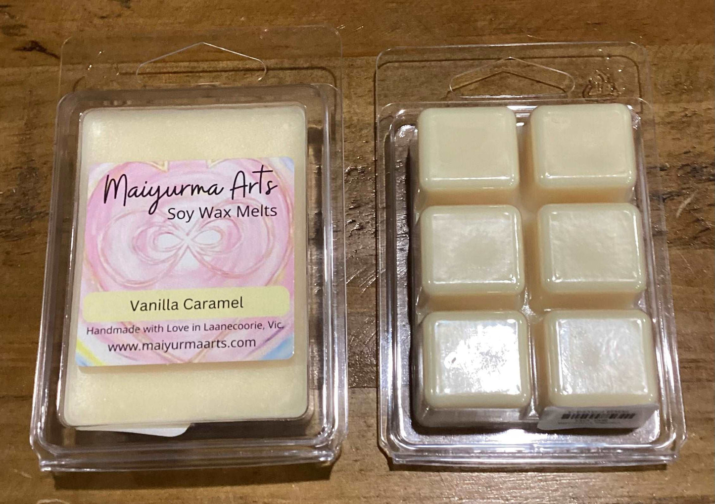 Vanilla Caramel Soy Wax Melts Clam Shell