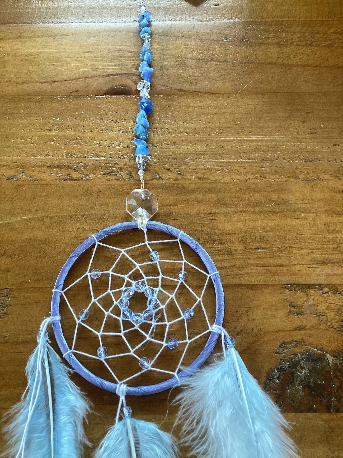 Crystal Dreamcatcher Pale Blue