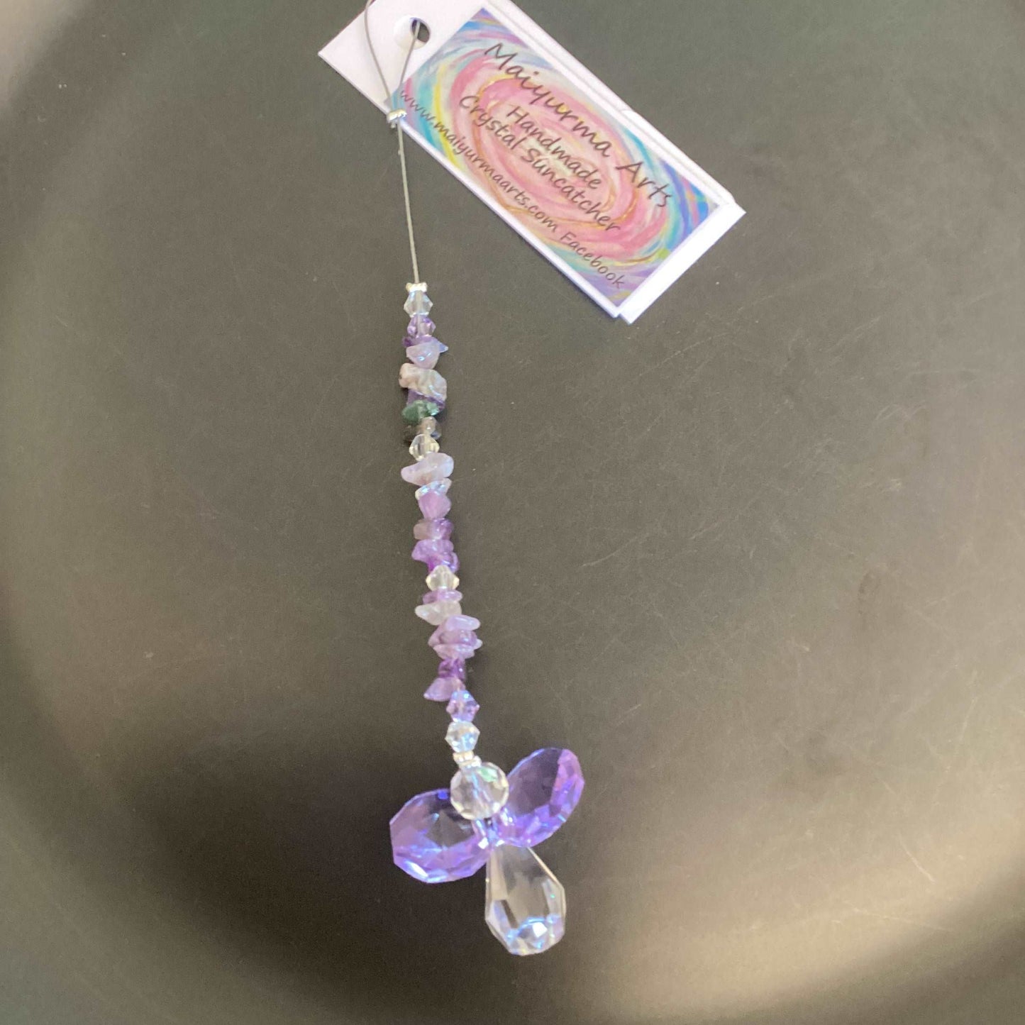 Angel of Amethyst Suncatcher