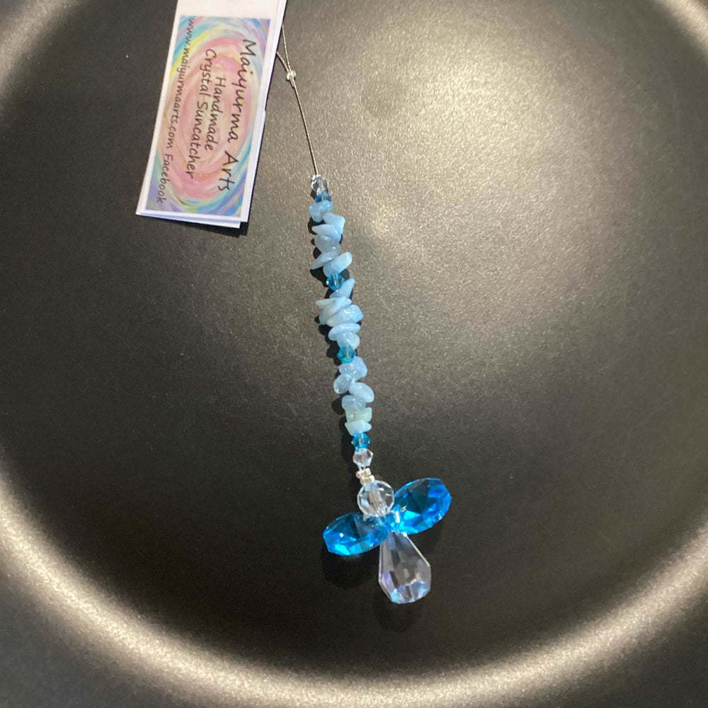 Angel of Aquamarine Suncatcher