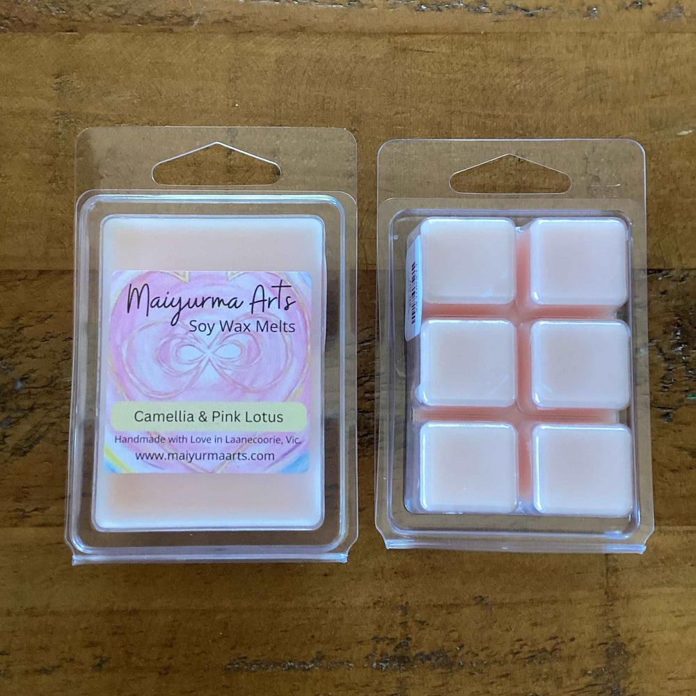 Camellia Pink Lotus Soy Wax Melts Clam Shell