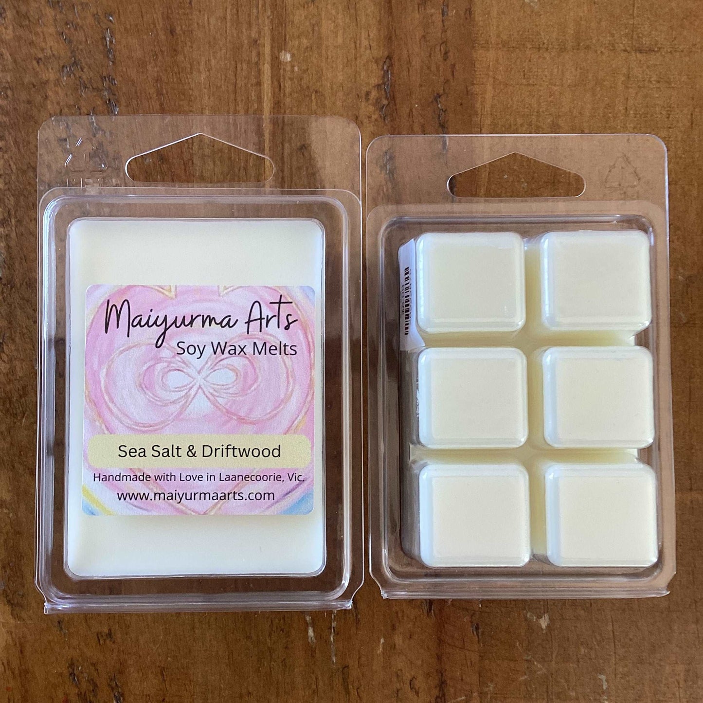 Sea Salt & Driftwood Wax Melts Clam Shell