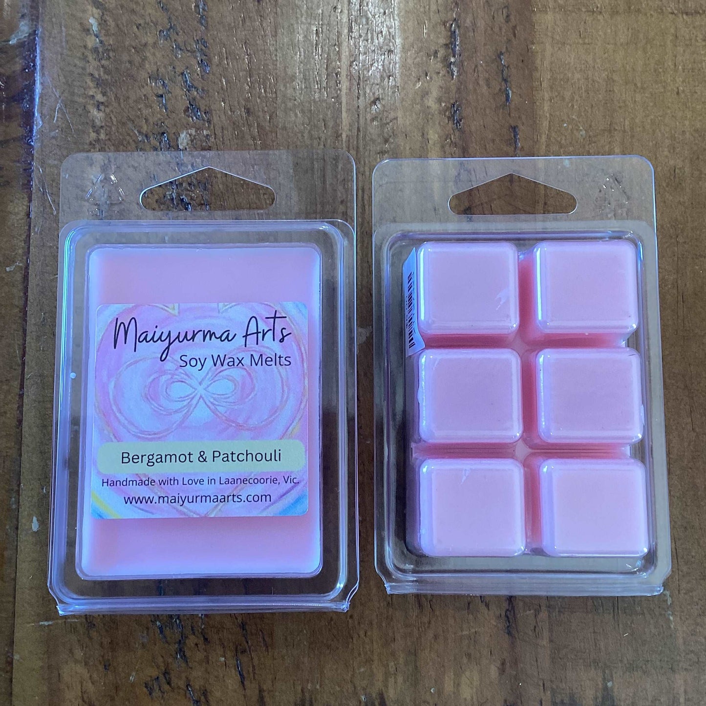 Bergamot & Patchouli Soy Wax Melts Clam Shell