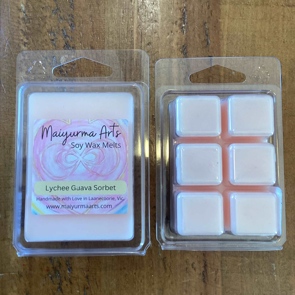 Lychee & Guava Sorbet Soy Wax Melts Clam Shell