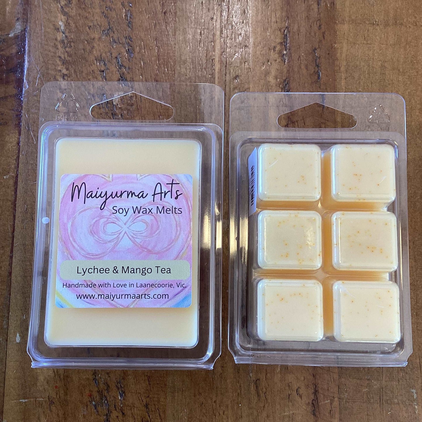 Lychee & Mango Tea Soy Wax Melts Clam Shell