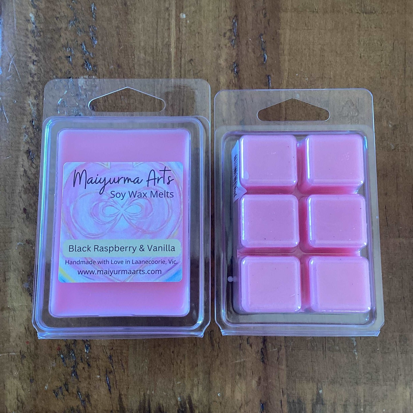 Black Raspberry & Vanilla Soy Wax Melts Clam Shell