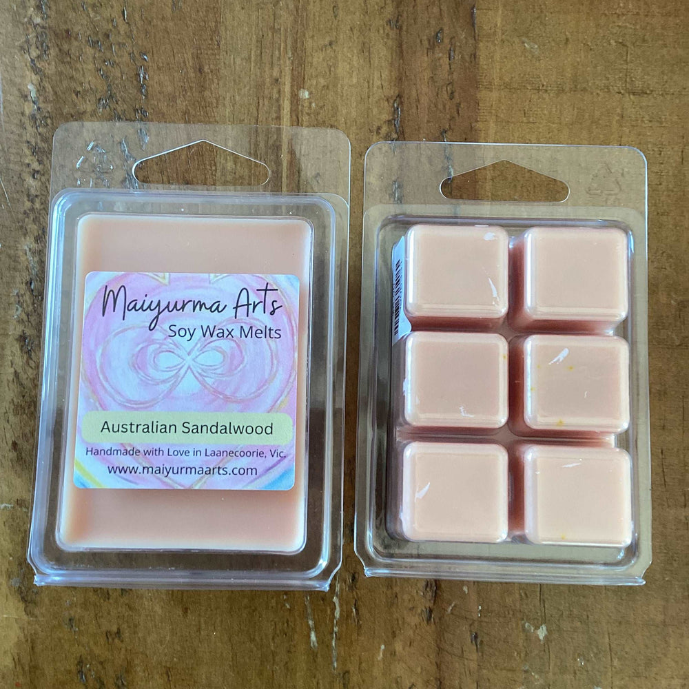 Australian Sandalwood Soy Wax Melts Clam Shell