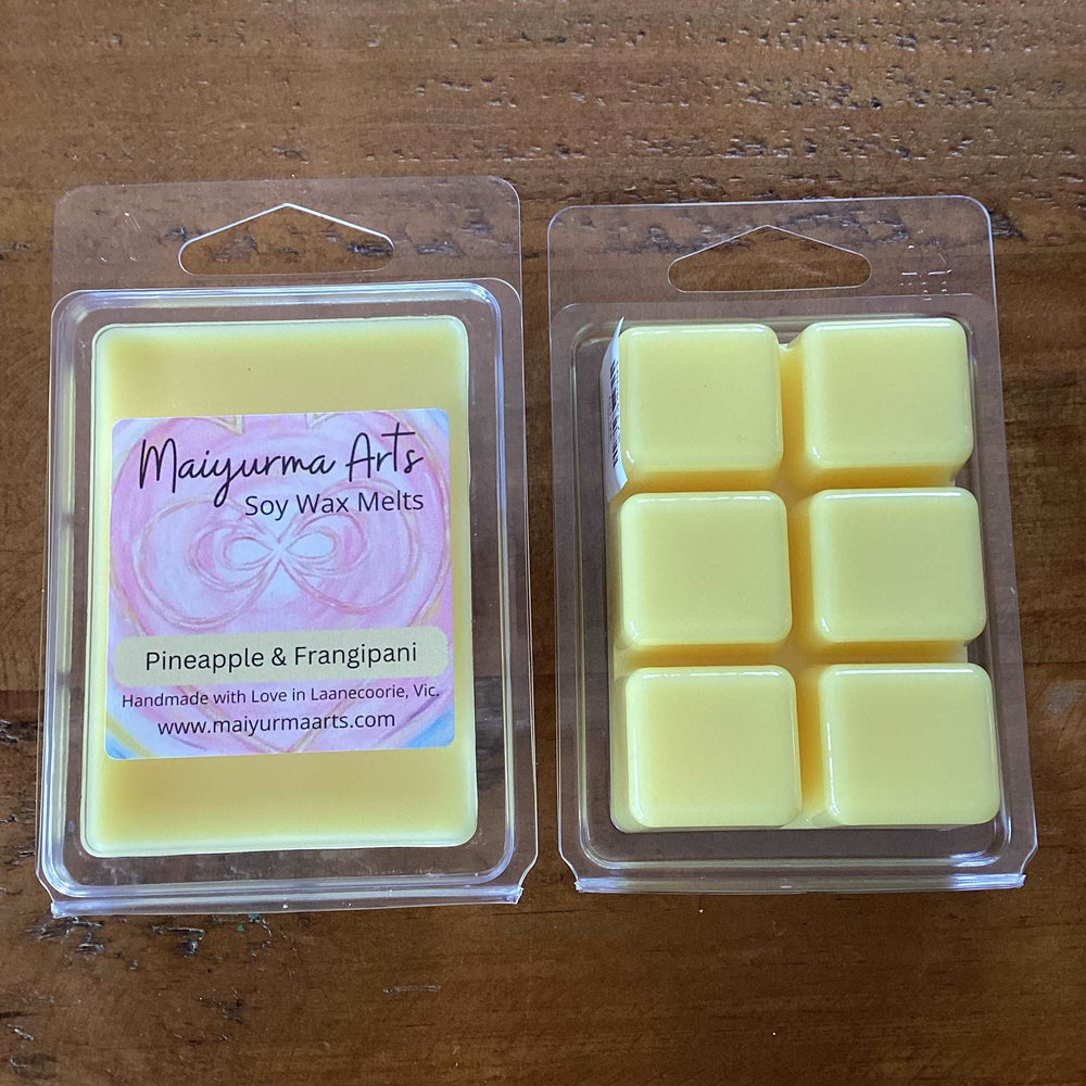 Pineapple & Frangipani Soy Wax Melts Clam Shell