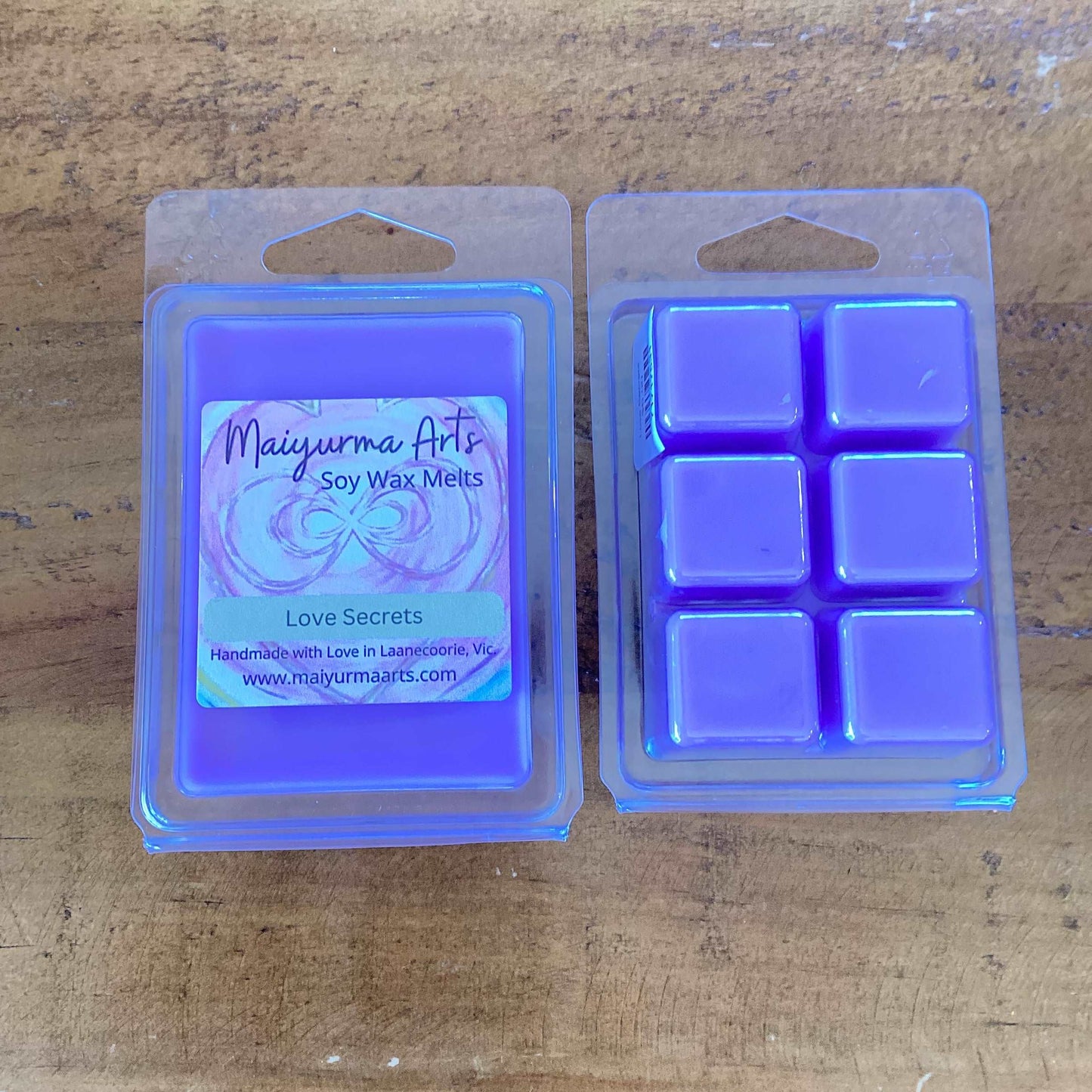 Love secrets Soy Wax Melts Clam Shell