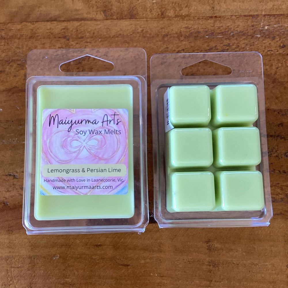 Lemongrass & Persian Lime Soy Wax Melts Clam Shell