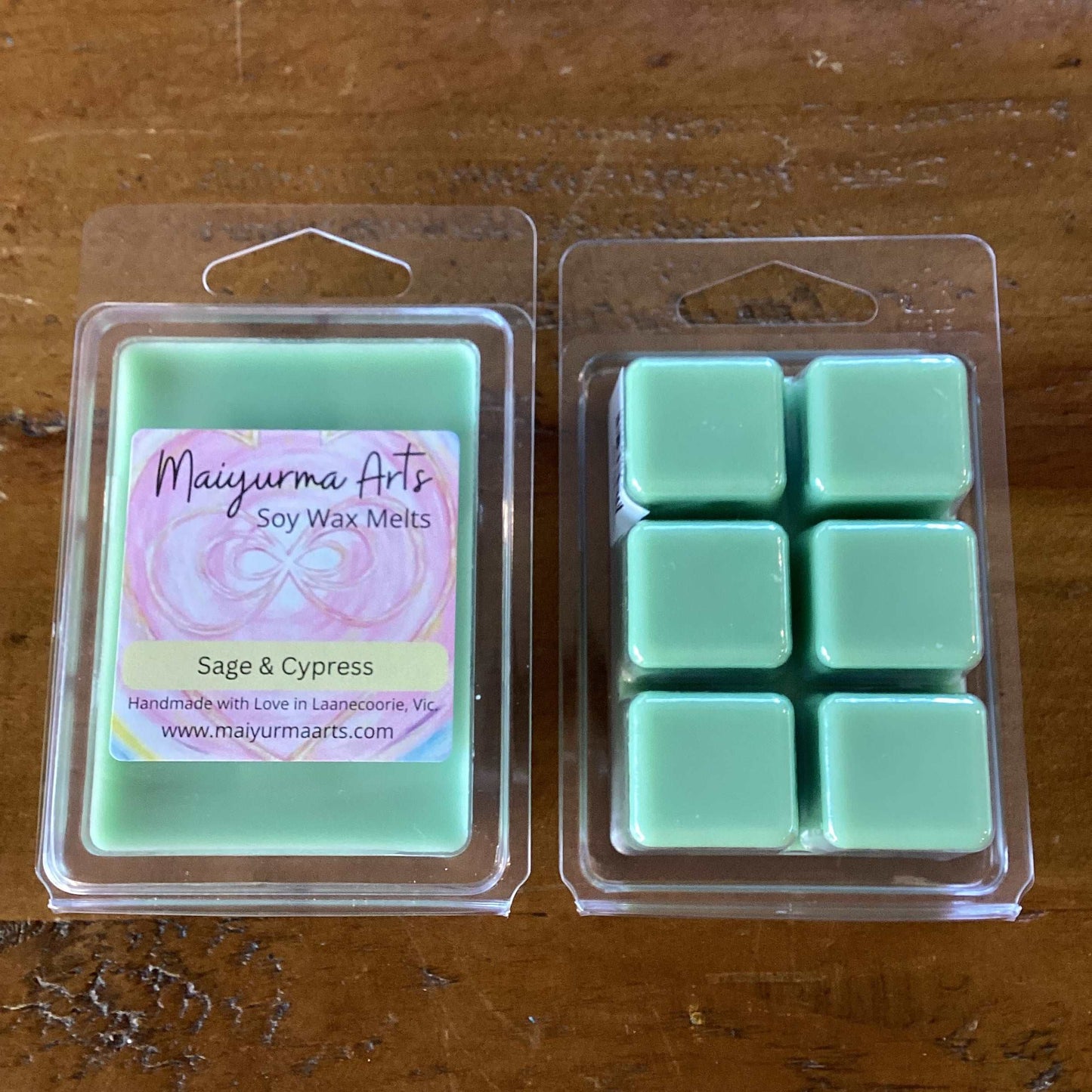 Sage & Cypress Soy Wax Melts Clam Shell