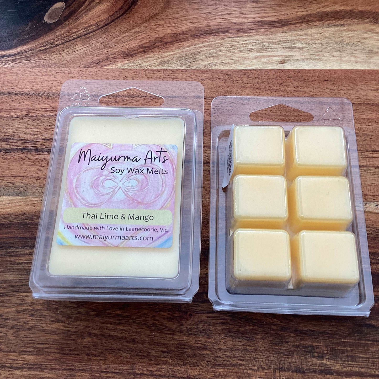 Thai Lime & Mango Soy Wax Melts Clam Shell