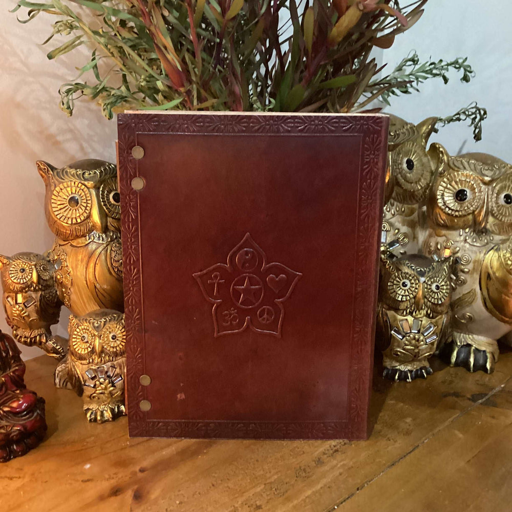 Living Energies Medium Leather Journal with 2 Clasp