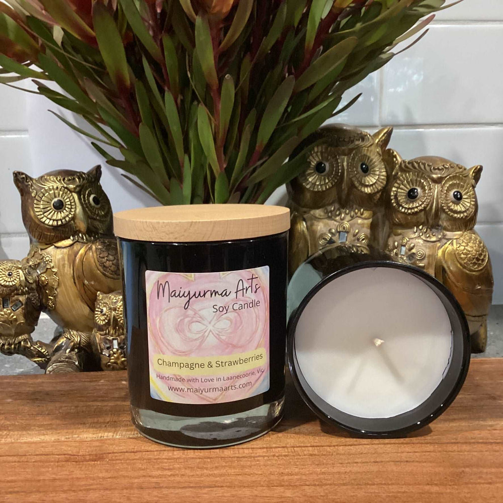 Champagne & Strawberries Soy Candle XL