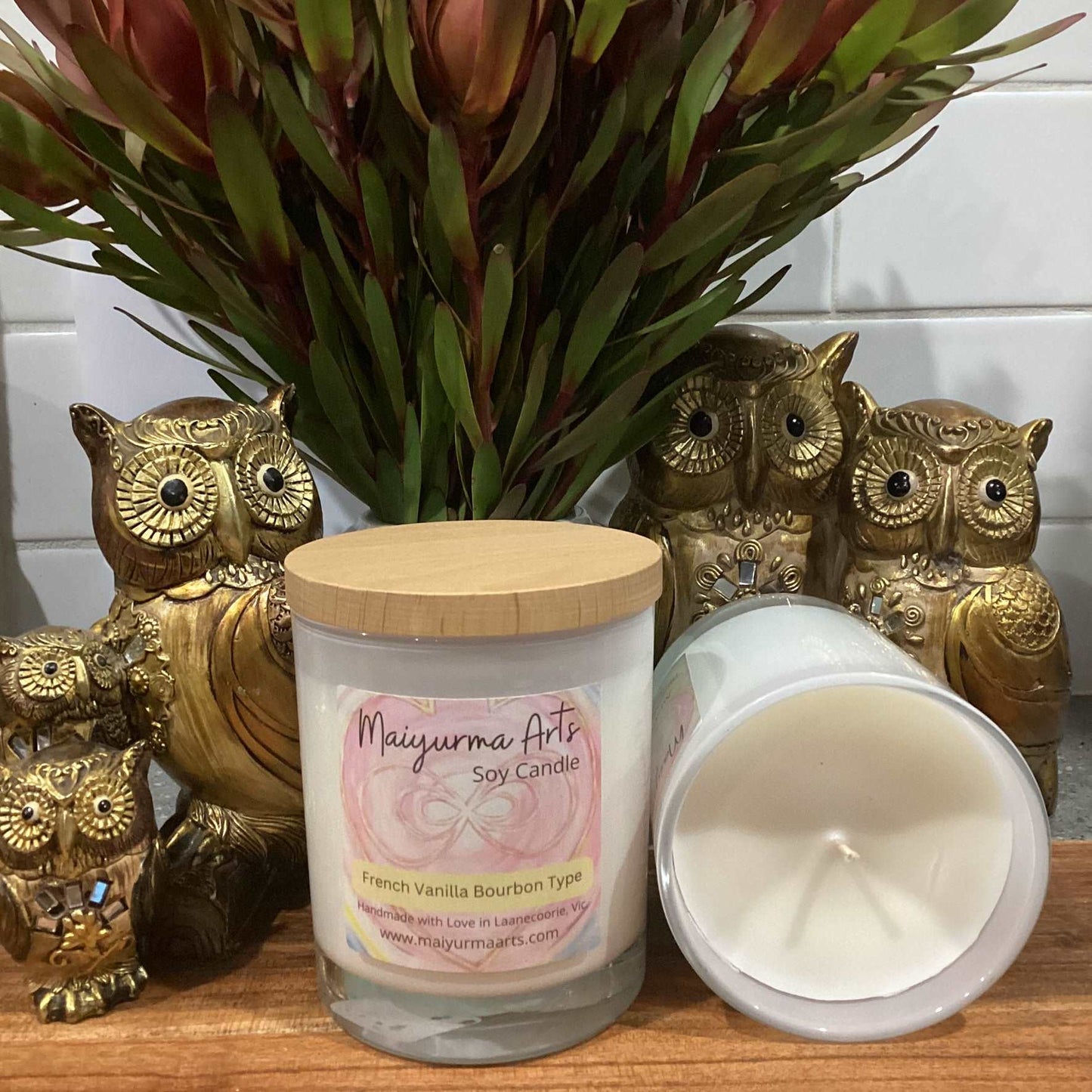 French Vanilla Bourbon Type Soy Candle XL