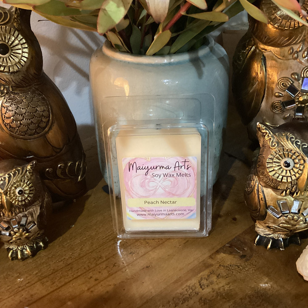 Peach Nectar Soy Wax Melts Clam Shell