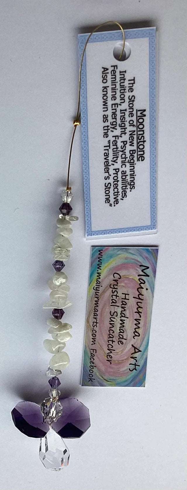 Angel of Moonstone Suncatcher